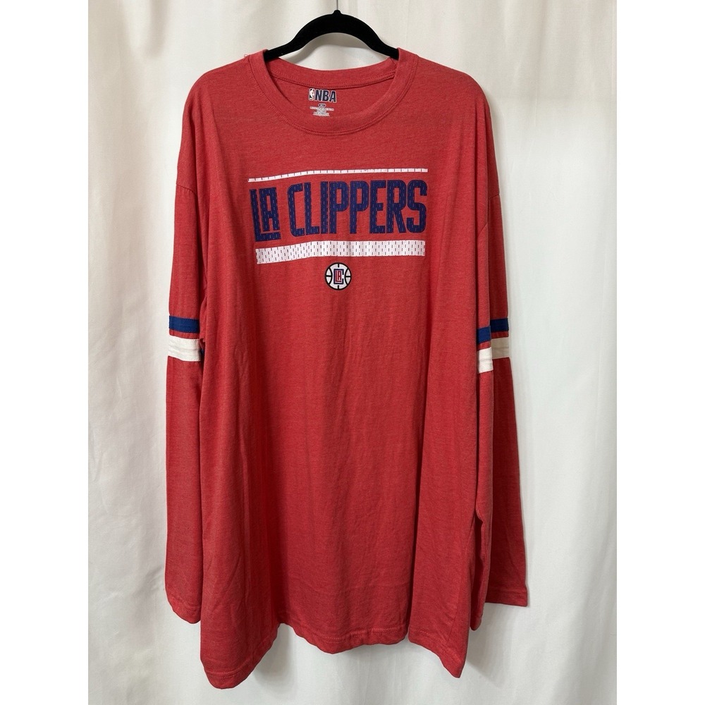 LA Clippers Men's Shirt NBA Size 3XLT‎ Long Sleeve Basketball. L9